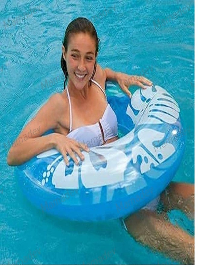Mamadev®:-Swim Ring Swimming Tube - Swimming Inflatable Tube Ring Fruit, and Swimming Pool Ring(9+ Years Up)(Multi Color)(Size - 36''inch)(1 PIS) - Image 3
